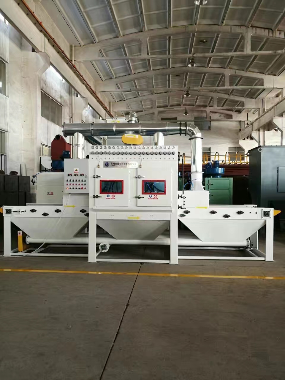 梅州流水线自动喷砂机