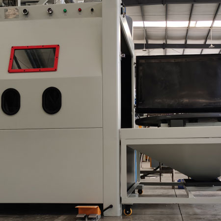 梅州无尘喷砂机半自动模具喷砂机